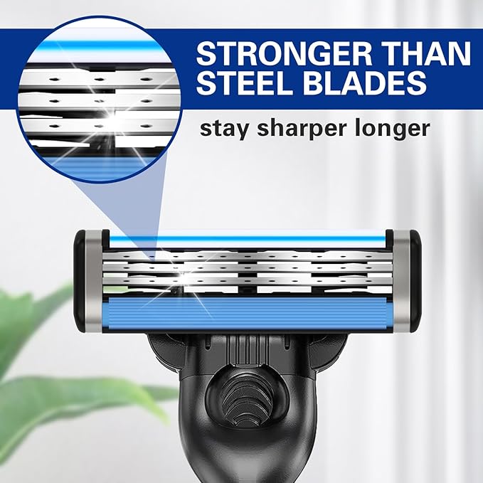 16 Count Razor Blade Refills, Mach 3 Razor Refills for Men