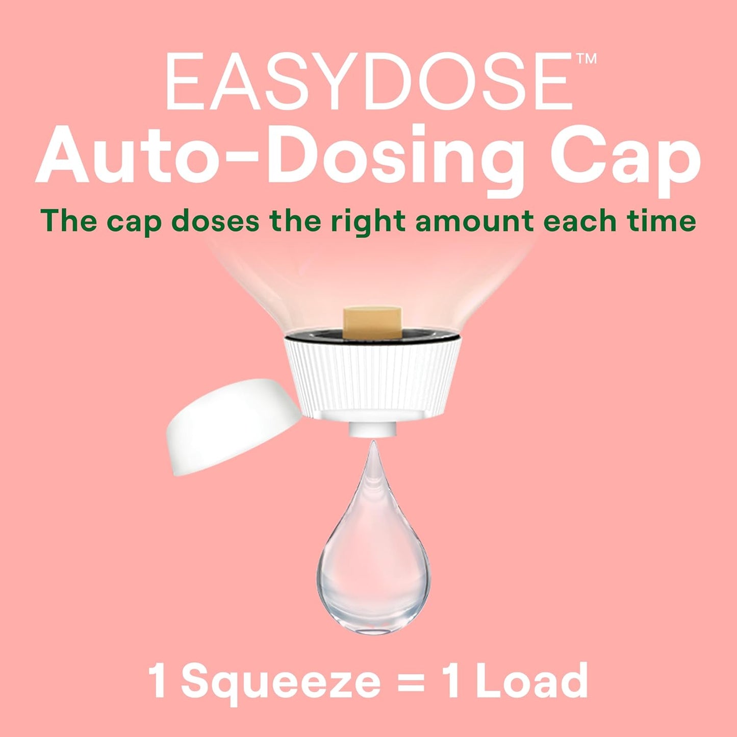 Seventh Generation EasyDose Laundry Detergent Ultra Concentrated Rose Washing Detergent 23 oz, Pack of 2