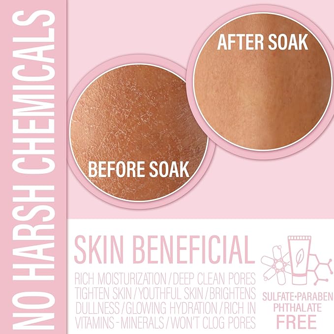 Luxiny Vegan Milk Bath Soak Made with Moisturizing Coconut Milk Powder & Sweet Almond Oil for a Bath Bomb Dust Soothing Fizz & Relaxing Soak, 8 oz. (Watermelon)