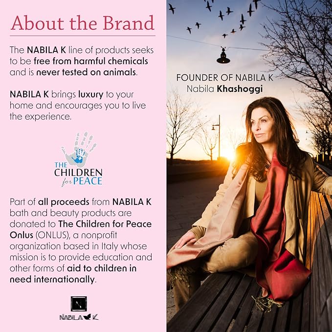 Rose Garden Bubble Bath by Nabila K - Essential Oils with Natural Ingredients for Sensitive Skin, Tear-Free, Gentle, Moisturizing - Luxury for Women & Men, 8 oz