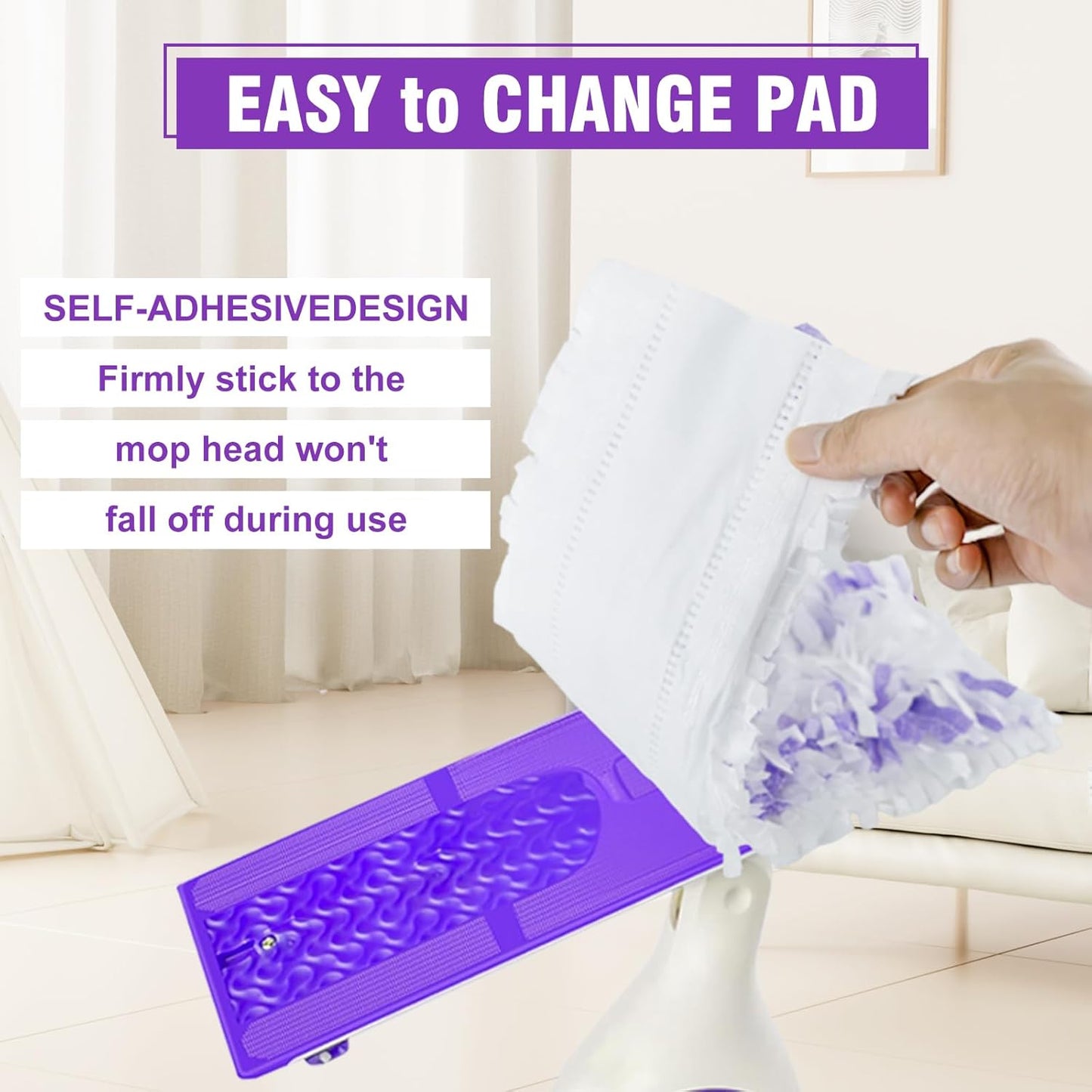 48 Pack Disposable Power Mop Refills Pads Compatible with Swiffer Power Mop,Spray Wet Pads Refill for Swiffer ,Disposable Mopping Pad Refills for Multi-Surface Floor Cleaning