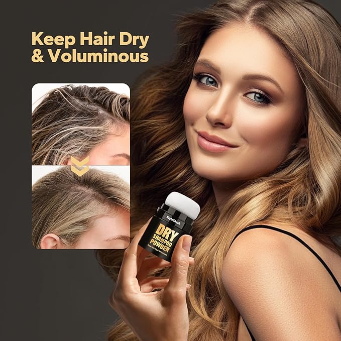 Dry Shampoo Powder (0.29 oz), Volumizing Powder Dry Shampoo for Women & Men, Travel Size Hair Powder for Root Fuller Look, Refreshing Hair