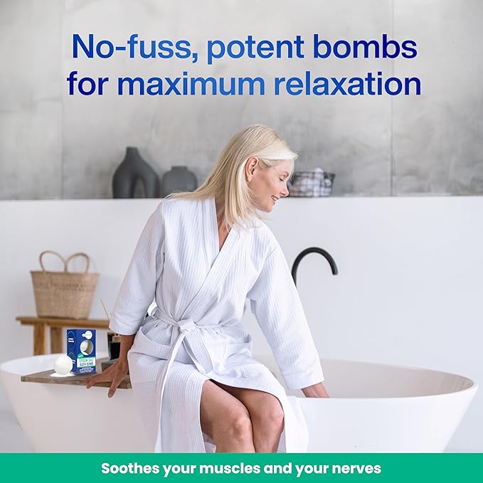 Epsom-It Epsom Salt Bath Bomb - Magnesium Sulfate Epsom Salts for Soothing and Refreshing soak, Recovery Magnesium Bath Soak for Women & Men, Unscented, 2-Pack