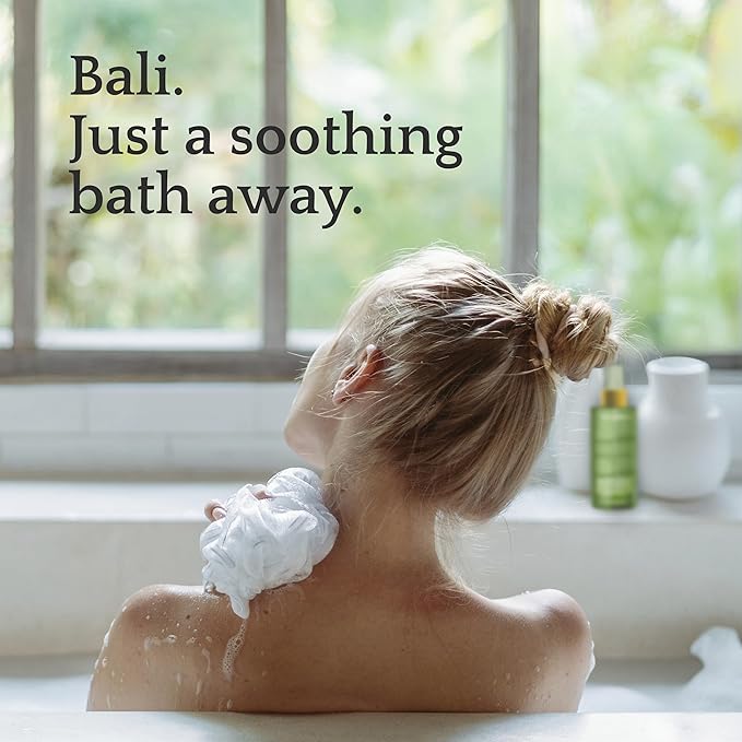 Seafoam Jasmine Shower Steamer Spray 6oz, Aromatherapy Mist with Kusamba Bali Seawater for Calming Scent and Spa-Like Shower Experience, Salt, Kusamba by QUR