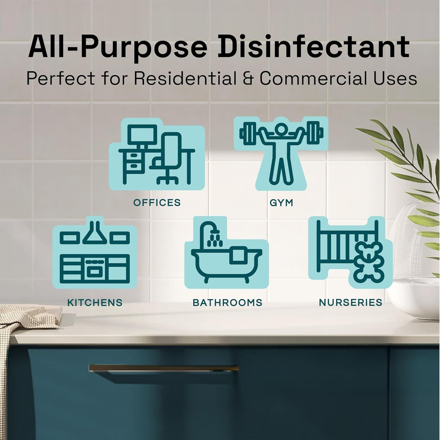 Clean Republic Multi-Purpose Disinfectant Cleaner, 1 Gallon Bottle