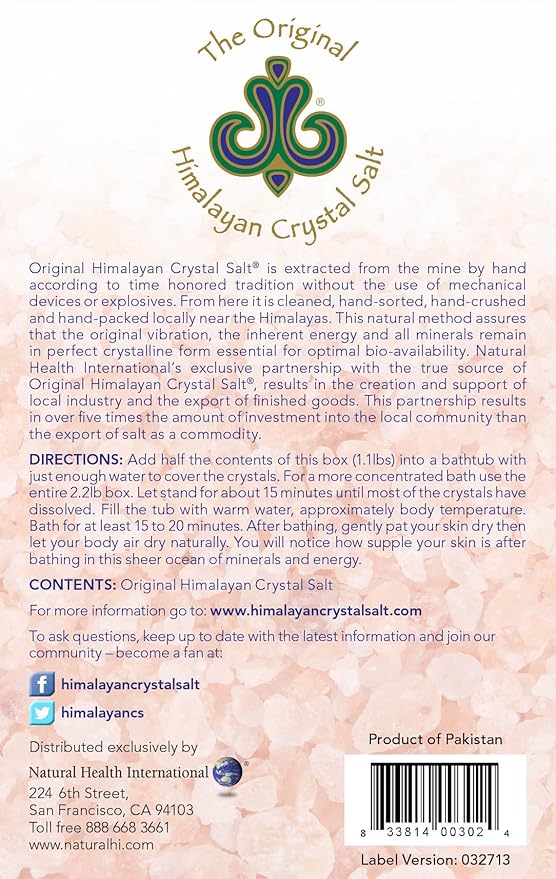 Original Himalayan Crystal Salt - Bath Salts for Hydration, Detox and Relaxation Bathing (4)