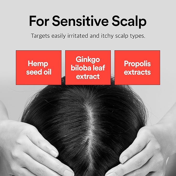 REFILLED Booster Plus Sensitive | Hair Growth Serum & Thickening Scalp Treatment with Built-in Massager for Men & Women | Hair Loss & Thinning |Fuller & Baby Hair Regrowth, Fast-Absorbing with Biotin