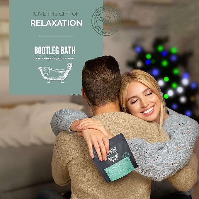 Shower Steamers Aromatherapy Eucalyptus and Mint 8 Pack, 100% Pure Essential Oil, All Natural, for Men and Women, Made in USA