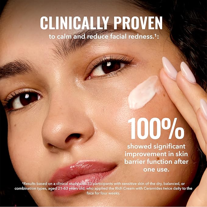 Good Molecules Rich Cream with Ceramides 50 ml / 1.6 oz – Daily Facial Moisturizer for Dry Skin, Redness – Face Lotion with Betulin Soothe, Plump, Hydrate, Moisturize – Anti-aging Skin Care