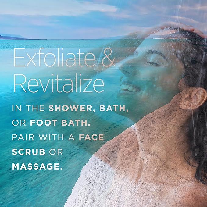 Minera Fine Grain Dead Sea Salt for Bath & Soaking – 19 lbs, Fast-Dissolving, 100% Pure & Natural, Unscented, Skin-Nourishing Bulk Sea Salt