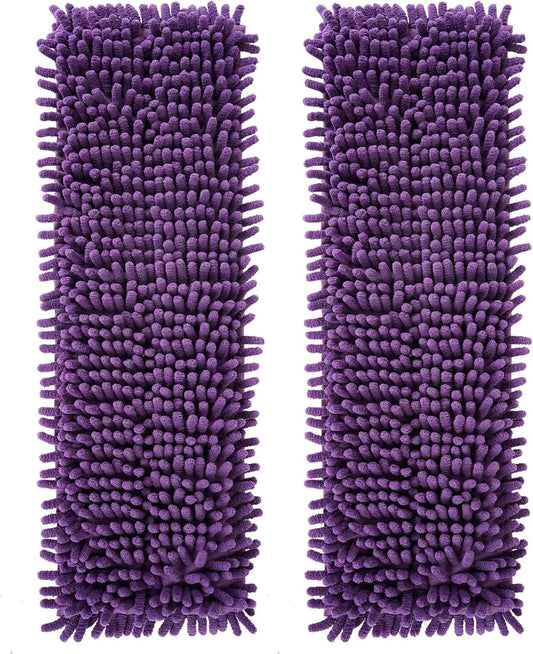 2 Pack Pet System Microfiber Sweeping Pad for Bona Mops, Reusable Pet Replacement Mop Pad for Multi-Surface Floors, 18 Inch Washable Cleaning & Dusting Pads, Attracts & Picks Up Pet Hair