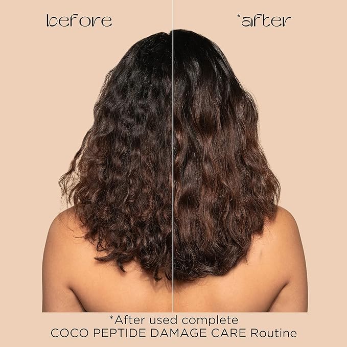 Pacifica Coco Peptide Damage Care Shampoo – Repairing Sulfate-Free Shampoo for Damaged Hair, Split Ends & Breakage, w/Collagen & Peptides Silicone-Free Clean Vegan & Cruelty-Free Dermatologist Tested