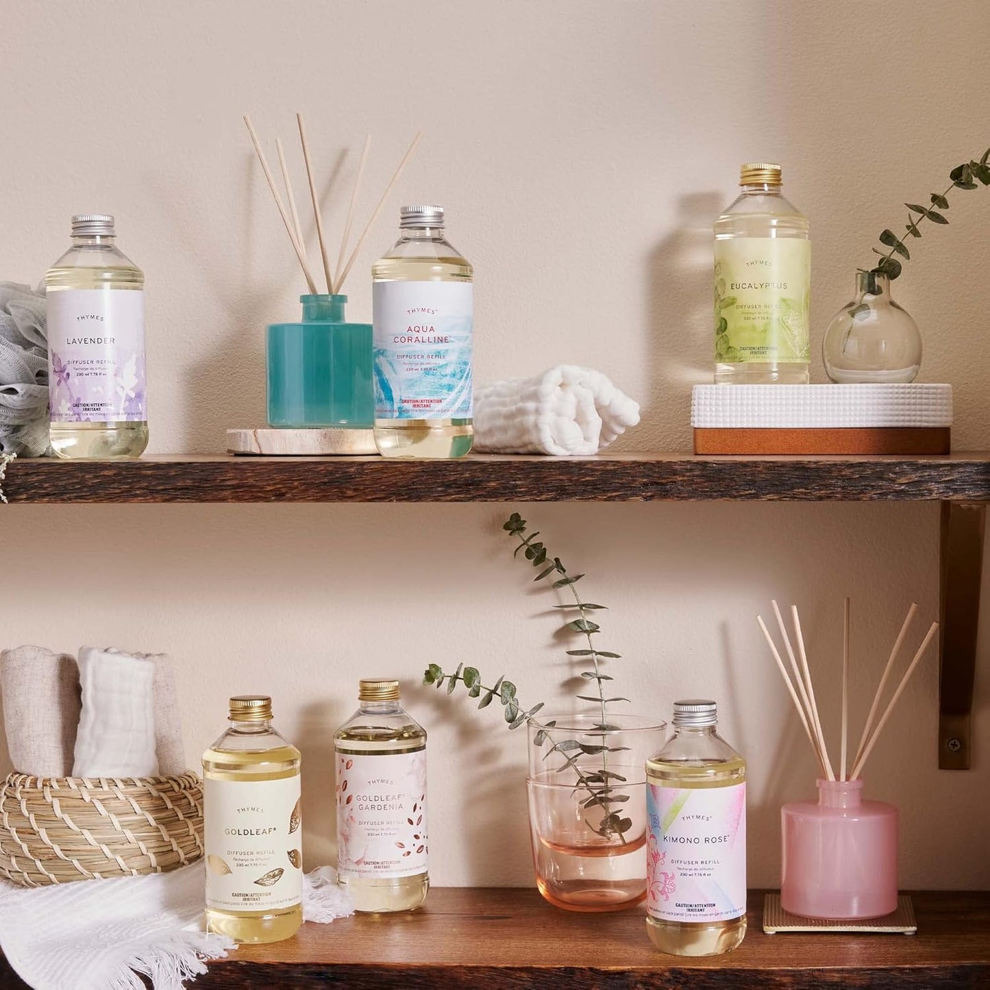 Thymes Reed Diffuser Oil - 7.75 Fl Oz - Goldleaf Gardenia