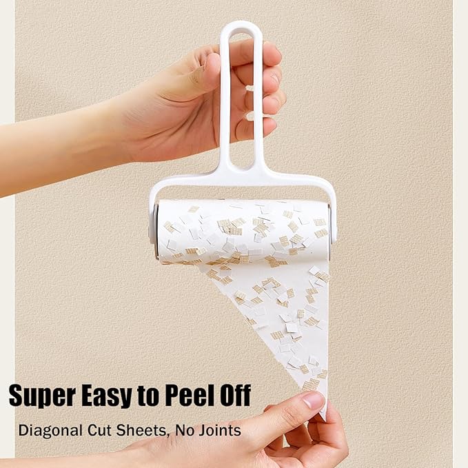 Lint Roller Refills,Extra Sticky Lint Roller Replacement Refills Only, Inside Diameter 1.5 inch, 60 Sheets per Roll (Pack of 10, Total 600 Sheets, 4 inch)