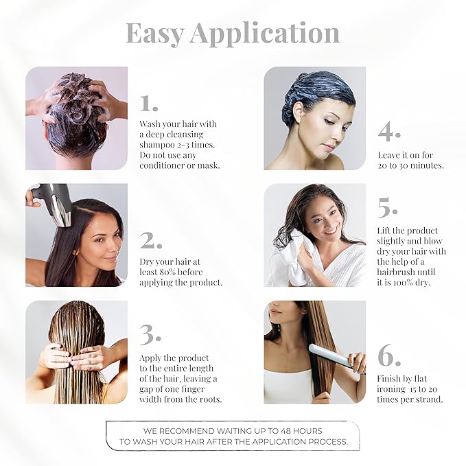 Expert Hair Sensation Keratin Hair Treatment Brazilian - Anti Frizz, Brazilian Traditional Straightening - Keratina Para Alisar El Pelo, Keratina Brasileña, Brazilian Blowout Products 100ml(Pack of 2)