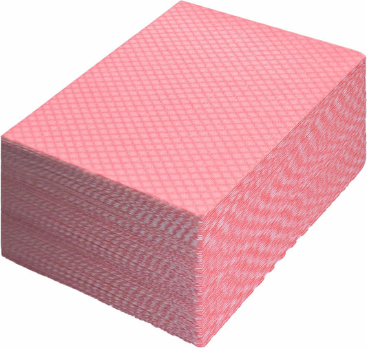 Disposable Kitchen Cleaning Cloths Dish Towels Dish Cloth Reusable Cloths for Kitchen, Bathroom, Household Cleaning (Red 100 Pack)