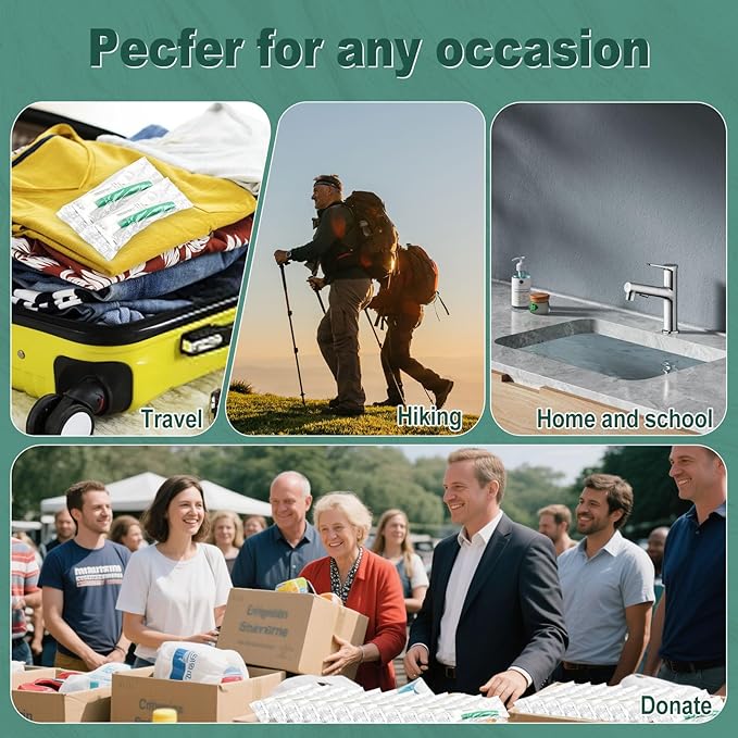 Green Disposable Twin Blade Razors in Bulk, Individually Wrapped with Safety Cap and Shaving Cream (50 Pack) for Homeless, Hotel, Airbnb, Shelter