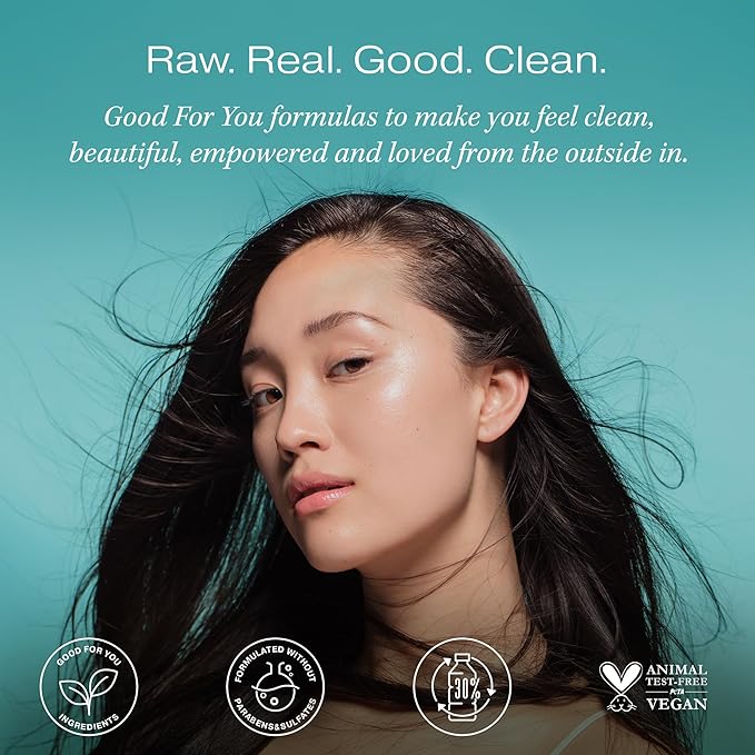 Raw Sugar Moisture Smoothie Shampoo and Conditioner Set, Moisturize & Nourish Dry Hair, Bulk Shampoo and Conditioner with Coconut Oil, Agave & Sweet Almond Oil, Formulated without Sulfates & Parabens