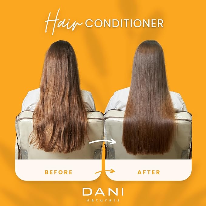 DANI Naturals Conditioner – Grapefruit Ginger, Detoxifying & Clarifying for Oily, Thick & Curly Hair, Lightweight Hydration & Scalp Refresh, Vegan & Color-Safe, 12 oz