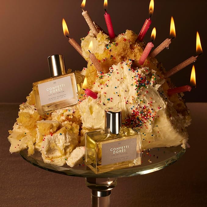 Le Monde Gourmand Confetti Dorés Eau de Parfum- 1 fl oz (30ml) - Birthday Cake, Vanilla, Rose Perfume Notes
