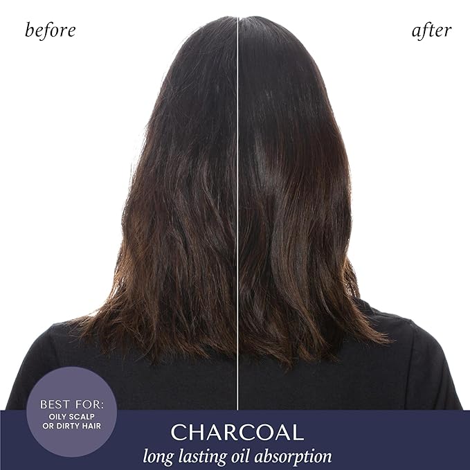 HASK Charcoal Purifying Dry Shampoo – Absorbs Oil, Purifies & Detoxifies Hair, Extends Time Between Washes, No Sulfates or Parabens, Cruelty-Free – 8.1oz