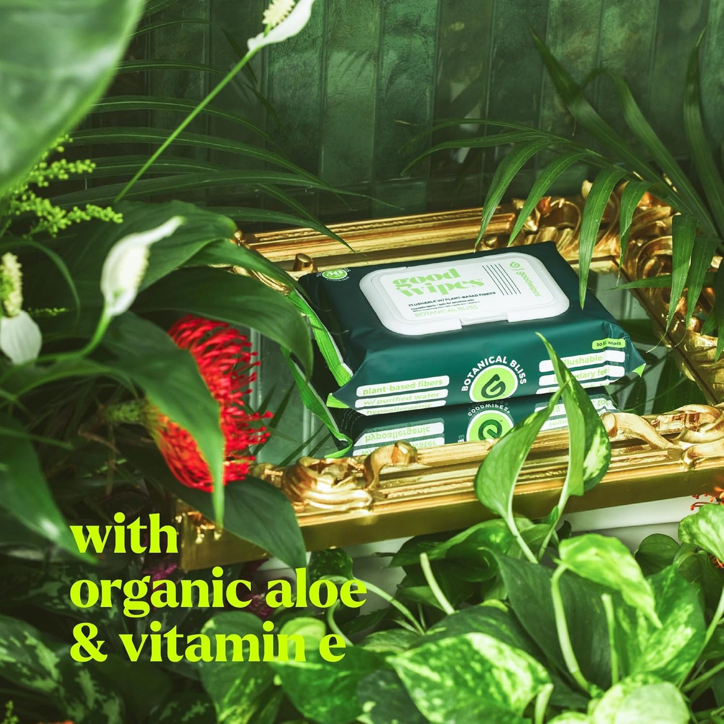 goodwipes Flushable Wipes Travel Size - Extra Large Adult Wet Wipe - On-the-Go Portable Wipes - Sewer & Septic Safe - Hygiene Essentials - Botanical Bliss & Lavender, 108 Count (6 Packs)