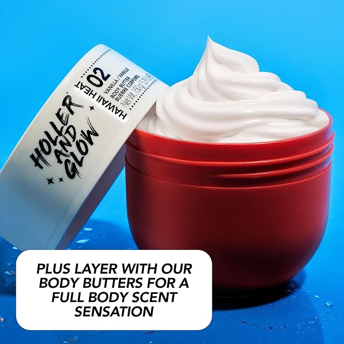 HOLLER AND GLOW Bondi Blush Pink Dragonfruit Body & Hair Mist, Body Spray For Women, Hair Perfume For Women, Jasmine, Amber Scented, Floral & Tropical Fragrance Notes, 8.11 Fl Oz