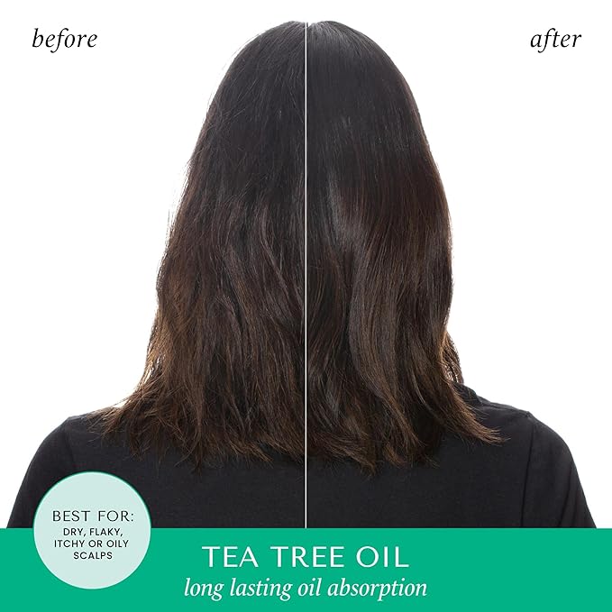 HASK Tea Tree Revitalizing Dry Shampoo Duo (4.3oz-Qty 2) & Tea Tree Revitalizing Deep Conditioner Packette, Aluminum-Free, Sulfate-Free, Paraben-Free, Color Safe, for All Hair Types