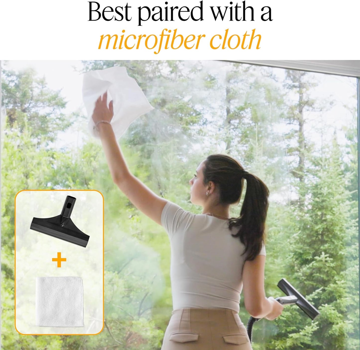 Dupray Neat Window Tool for Steam Cleaner (Accessory Part) – Streak-Free Cleaning for Glass and Mirrors