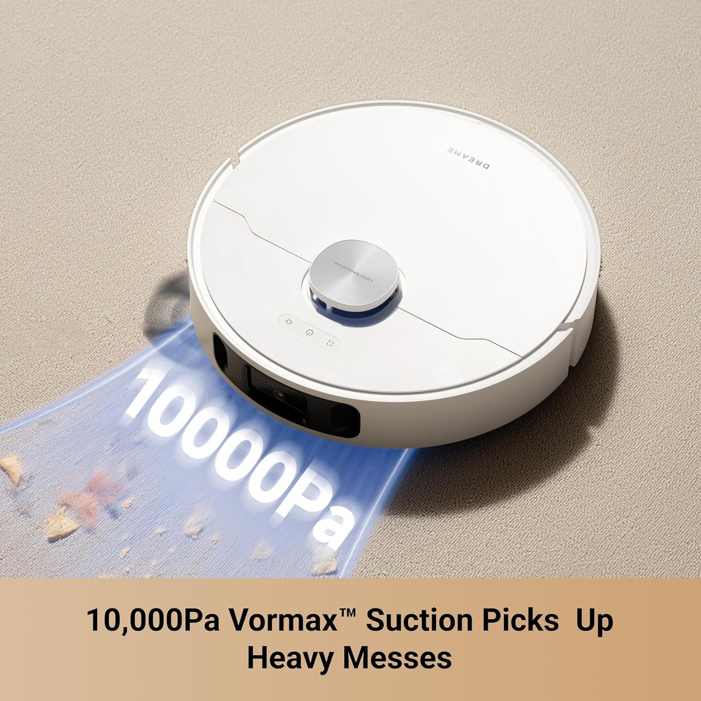 DREAME L10s Ultra Gen 2 Robot Vacuum and Mop, 10,000Pa Suction, MopExtend Tech, All-in-One Base Station, 75 Days Auto-Empty, Mop Self-Washing&Drying, Smart Obstacle Avoidance, Carpet Cleaning
