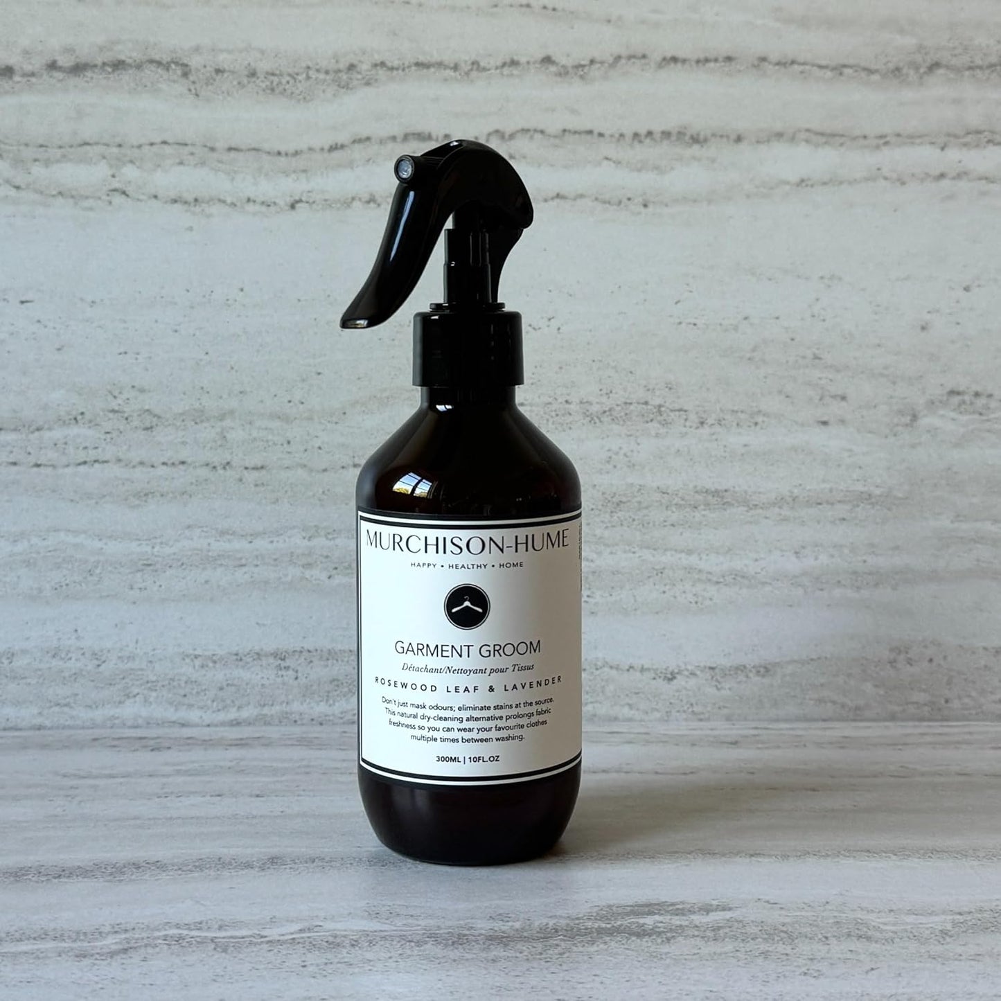 Murchison-Hume Garment Groom Fabric Freshener, Air Freshener, Odor Fighter, Laundry Treatment and Stain Remover, Rosewood Leaf & Lavender