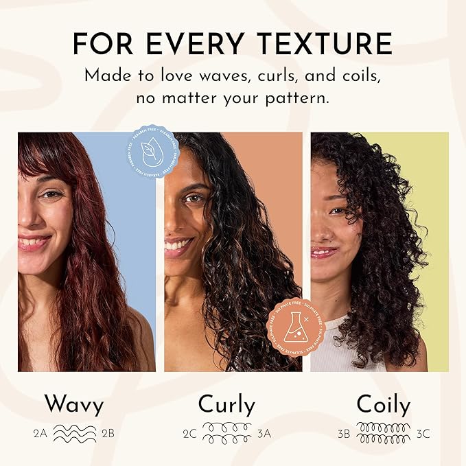 Fix My Curls Curl Quenching Moisture Styling Duo | For Curly, Wavy, Dry, Frizzy Hair| Curl Activator with Chia & Aloe Vera | Silicone Free| 7.05oz each