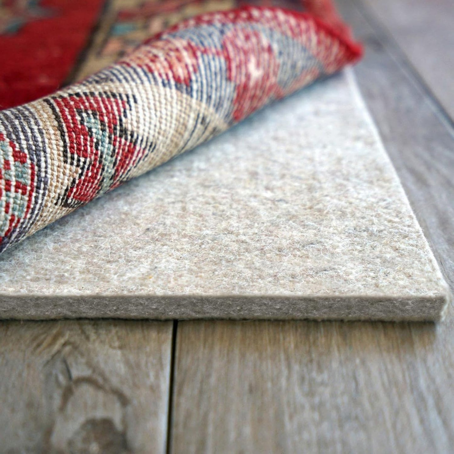 RUGPADUSA - Eco-Plush - 12' Square - 3/8" Thick - 100% Felt - Extra Cushioned Rug Pad - Available in 3 Thicknesses, Many Custom Sizes