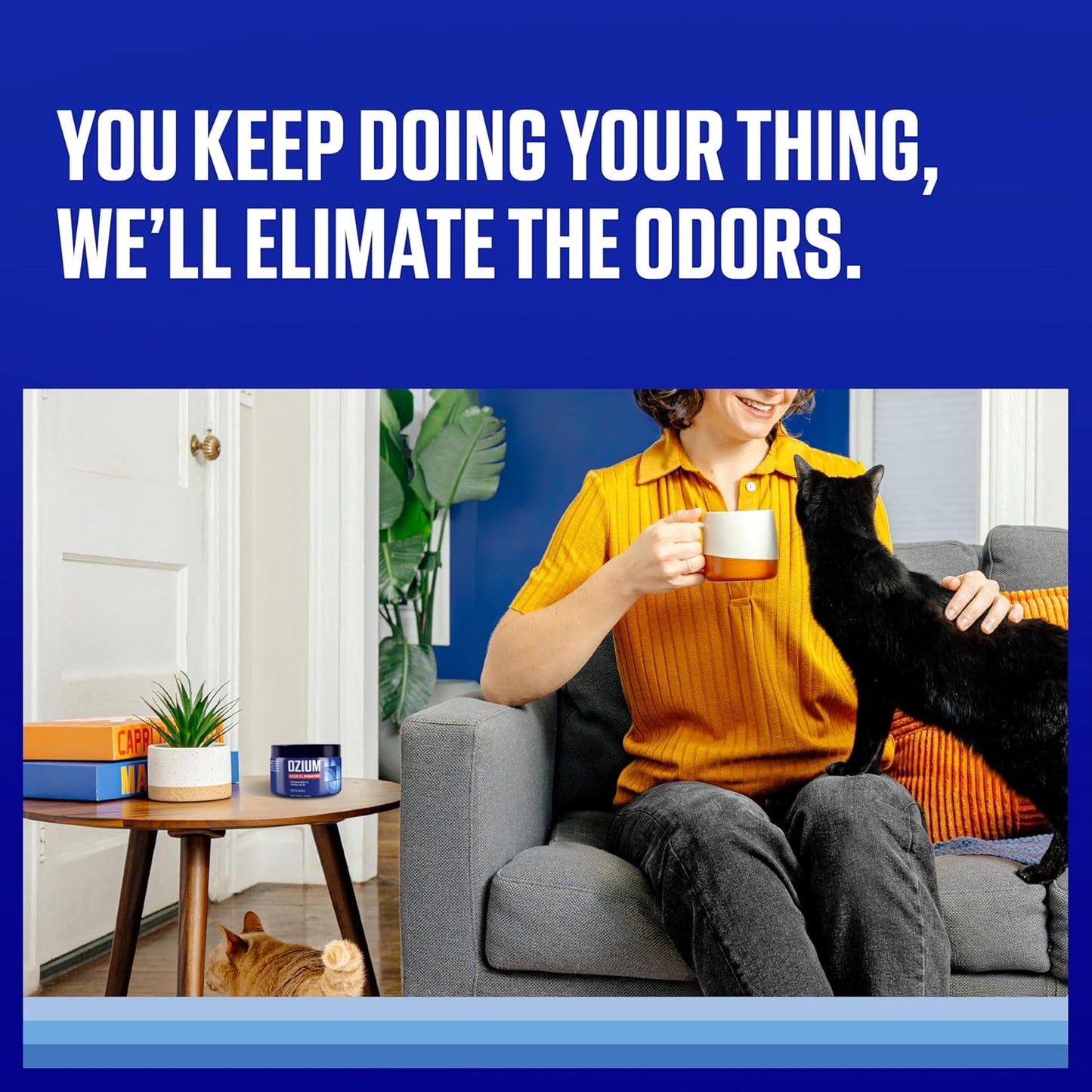 Ozium 8 Oz. Odor Eliminating Gel 6 Pack for Homes, Cars, Offices and More, 6 Pack