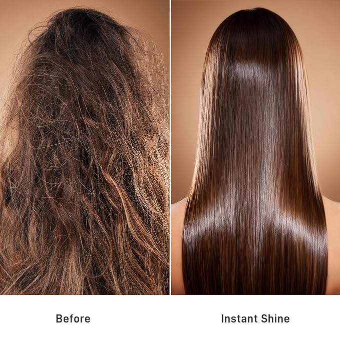 Salmon DNA PDRN Hair Oil, Deep Repair for Dry, Damaged Hair, Instant Smoothness & Shine, Heat Protectant for Frizz Control, Lightweight with Argan, Jojoba & Squalane Oil, 2.03 fl.oz