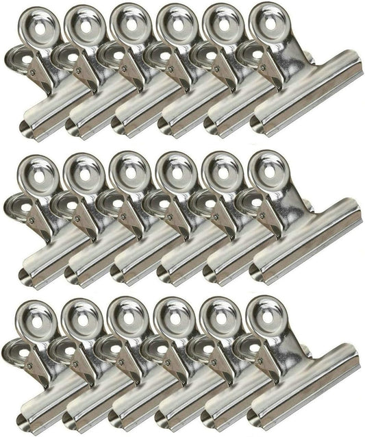 18 Pack Stainless Steel Chip Bag Clips Heavy Duty Food Bags Clamp Clips for Kitchen Office School(2.5In)