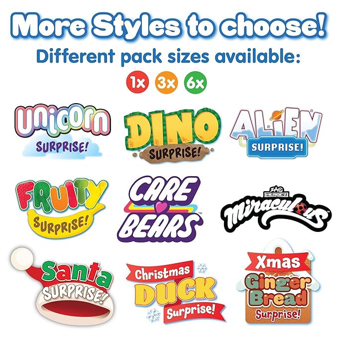 Large Dino Surprise Bath Bomb, 6 Surprise Dinosaur Toys to Collect in Total, One Per Bath Bomb, Children's Fizzing Toy, Birthday Gift for Boys & Girls, Stocking Filler Present