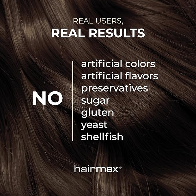 Hairmax for Hair, Skin and Nails Dietary Supplement – Hair Loss and Hair Regrowth Treatment for Women and Men. Contains 2500mcg Biotin, DHT Blocker, MSM & Antioxidants, Pack of 2 Bottles