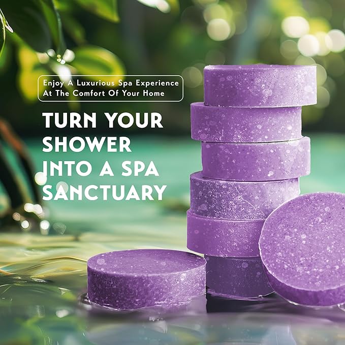 Shower Steamers Aromatherapy - Birthday Gifts for Women - Shower Bombs Aromatherapy, Spa Day Essentials, Relaxation Spa Gifts - Self Care Unique Gifts for Women and Men (Lavender 18 Count)
