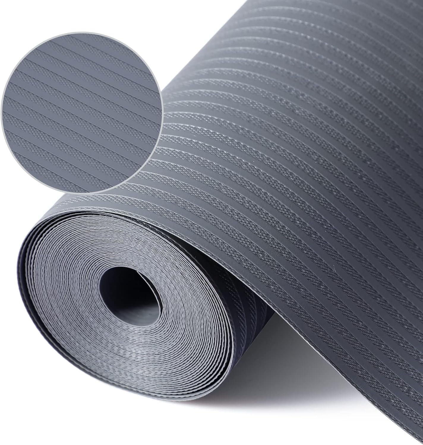 Shelf Liners for Kitchen Cabinets, 10" W x 120" L, Non Adhesive Non-Slip Kitchen Drawer Liners, Waterproof Durable Cabinet Liners for Shelves, Pantry, Dark Gray