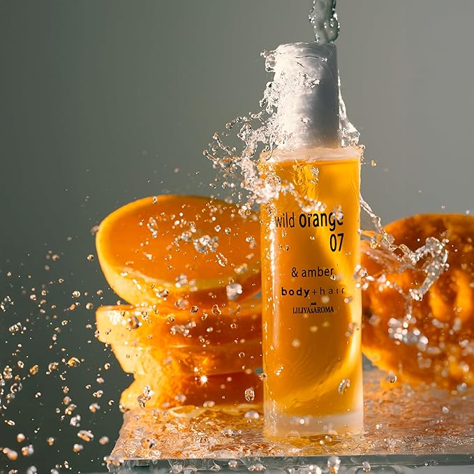 Wild Orange 07 & Amber Body Spray | Citrus Fragrance Mist | Hydrating Skincare Ingredients | Vegan Essential Oils Orange | Neroli | Vanilla 3.4 FL Oz