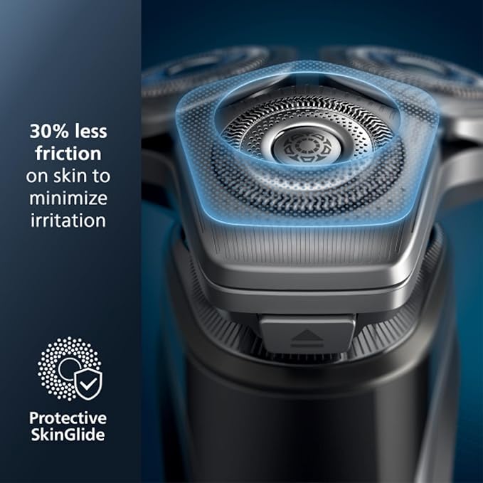 Philips Shaver Series 9000 Wet and Dry Electric Shaver, with Lift and Cut Shaving System and SenseIQ Technology, Pop-up Trimmer