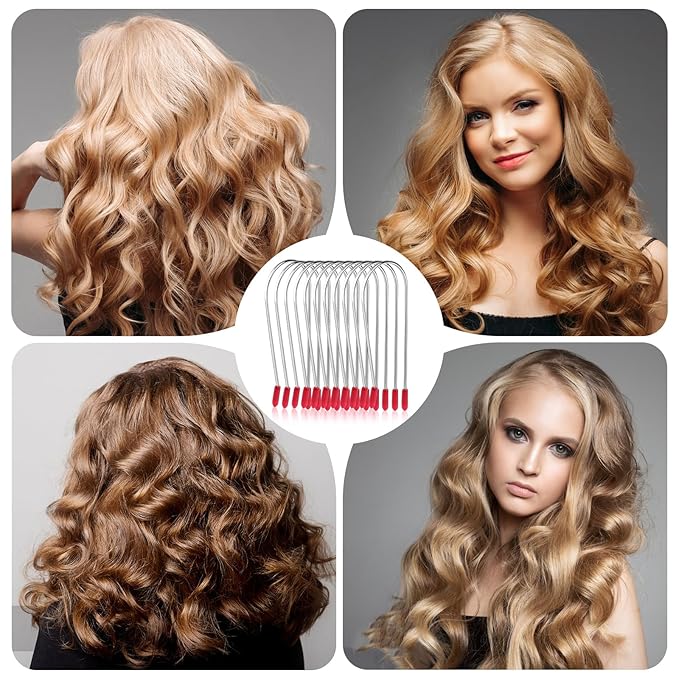 20 Pieces Hair Roller Clips, Replacement Securing Pins Kit for Long Hair, Portable Travel 1.25 Inches Rollers