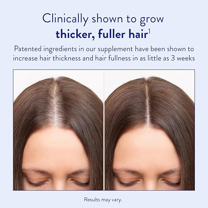 Routine Wellness Hair Growth Supplement - Clinically Tested for Thicker, Fuller Hair - Reduces Wrinkles, Fine Lines - Gluten Free, Ideal for Women & Men with Thinning Hair - 1 Bottle, 30 Day Supply