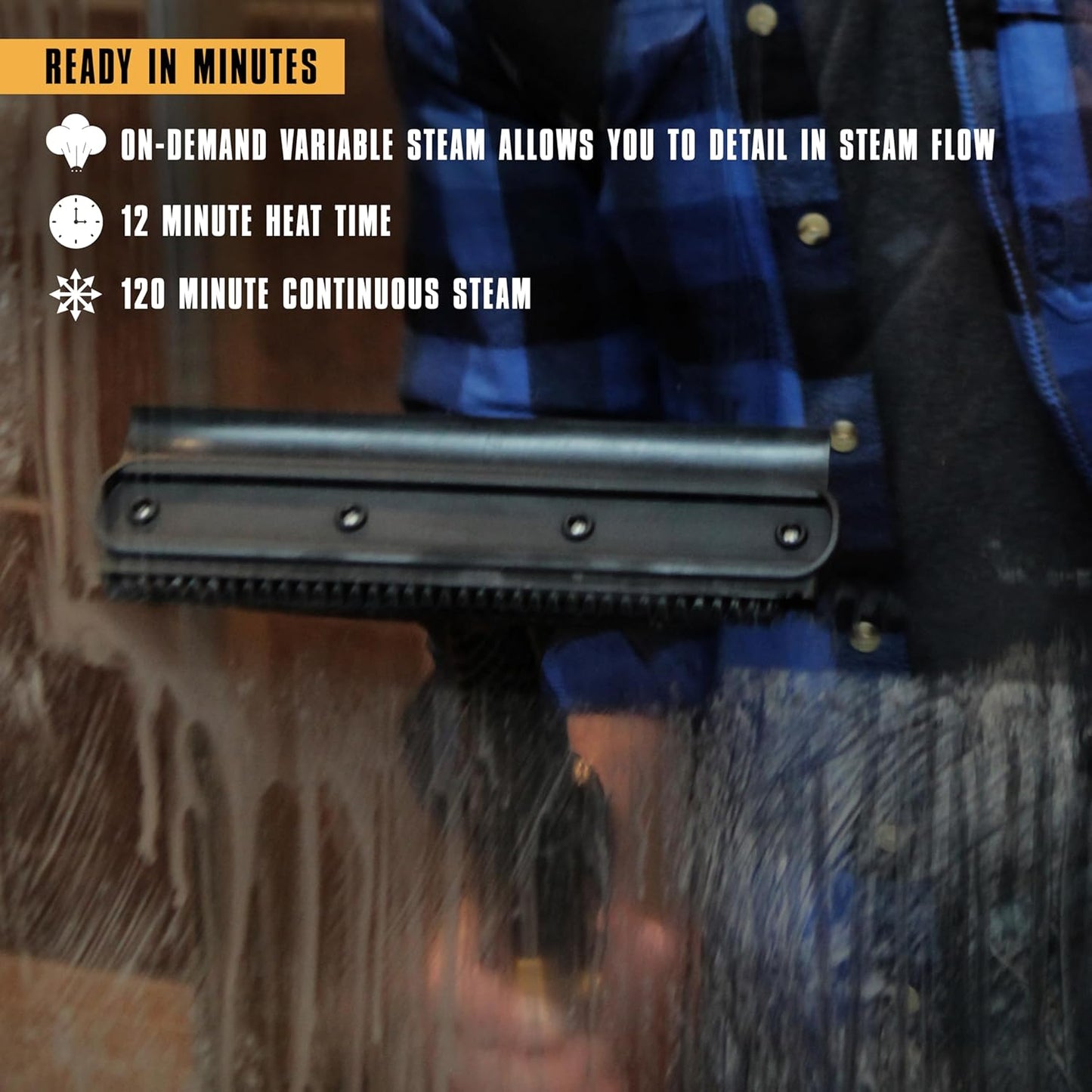 McCulloch MC1385 Deluxe Canister Steam Cleaner, 2-Hour Runtime, Chemical-Free, 23 Accessories: Mop Head, Brushes & More - Built for Home, Tile, Carpet, Furniture, & Personal Car Detailing