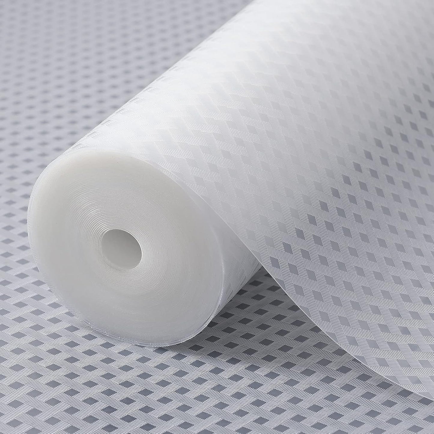Shelf Liners for Kitchen Cabinets Refrigerator Liners Waterproof & Oil-Proof Kitchen Cupboard Liner Non-Slip Drawer Mats EVA Material Non Adhesive Fridge Liner for Shelves (23.6 x 157.4 inches, Clear)