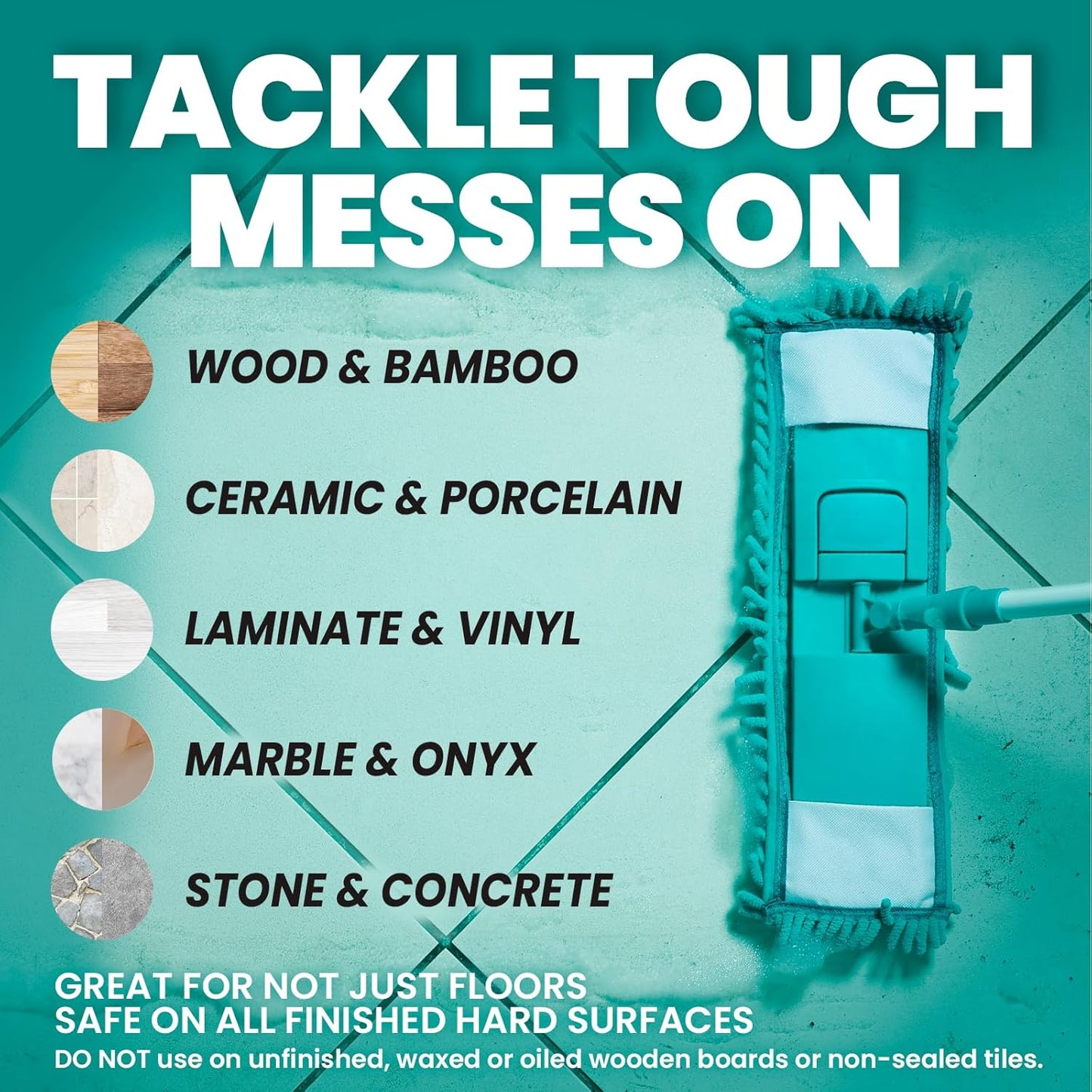 Uncle Todd's Ultra Concentrated Floor Cleaner For Mopping: 60 Natural, 100% Dissolvable Sheets for Mopping – Hardwood & Wood Floor Cleaner with Filth-Fighting Enzymes, Plastic-Free Packaging