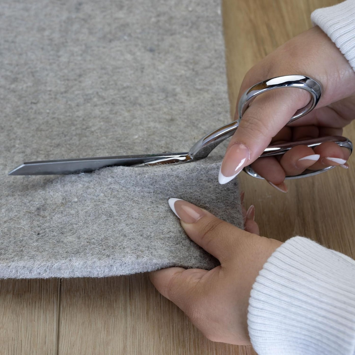 RUGPADUSA - Eco-Plush - 10'x14' - 1/2" Thick - 100% Felt - Luxurious Cushioned Rug Pad - Available in 3 Thicknesses, Many Custom Sizes