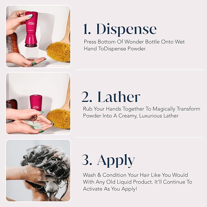 Signature Shampoo – 2.5 oz (50-80 Washes) – Sulfate-Free, Paraben-Free, Color-Safe, Powder-to-Creamy-Lather Formula – For Shinier, Smoother Hair