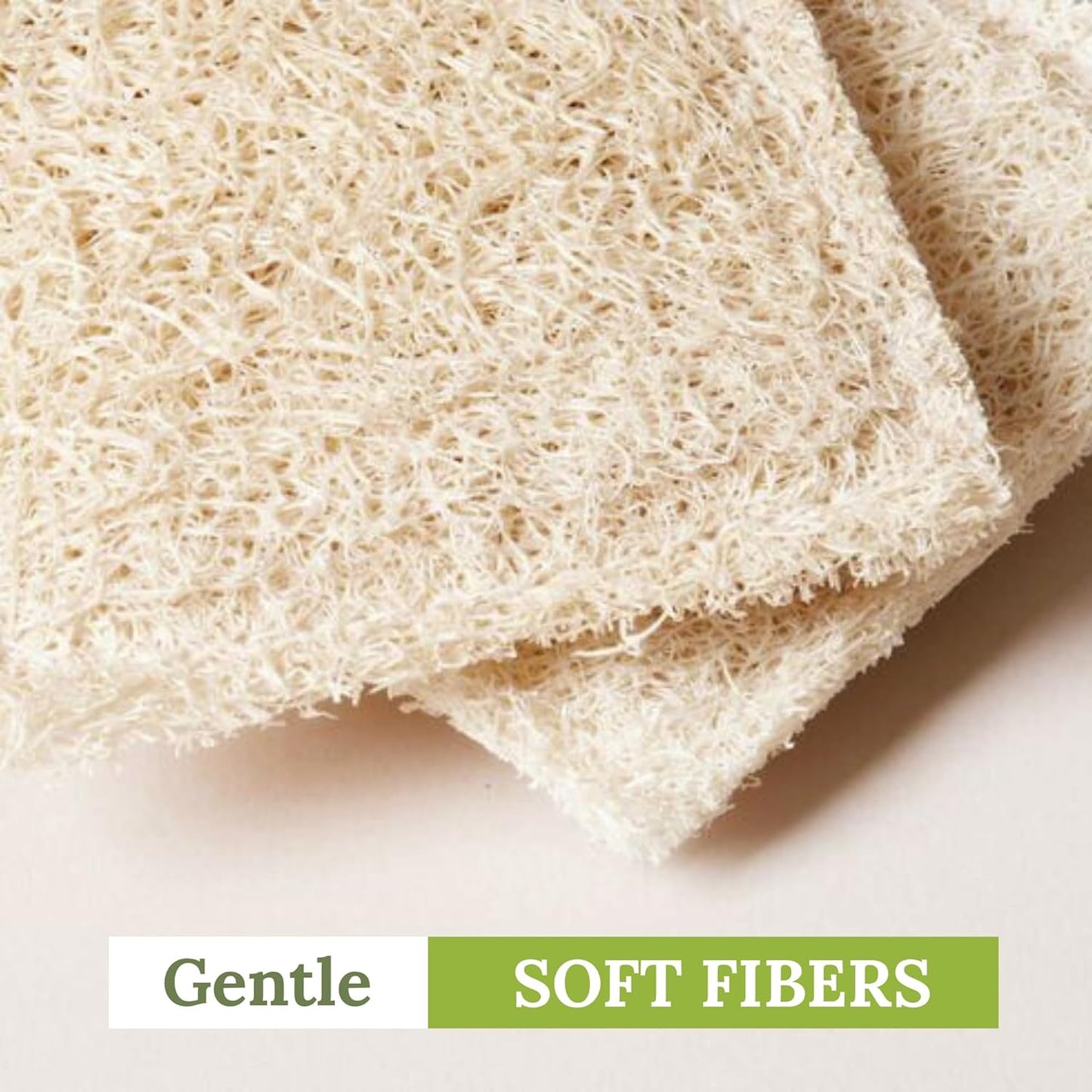 Natural Loofah Dish Sponge (Pack 30) Multipurpose Dish Sponges - 100% Biodegradable Compostable Dishwashing Scouring Pad Zero Waste (2.75" x 2.75" Each)